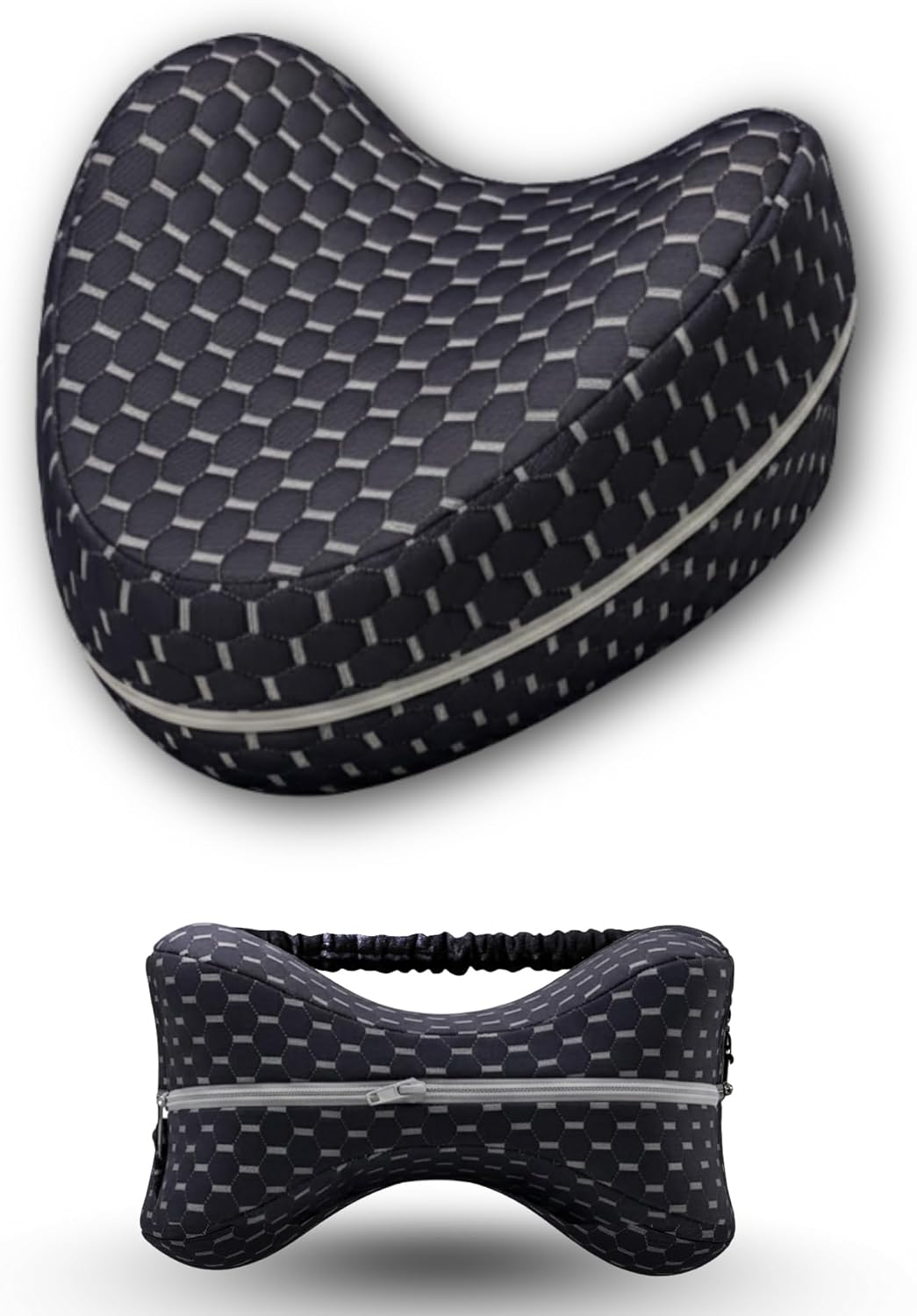 Ortopedik Bacak Arası Yan Yatış Yastığı Ergonomik Uyku Minderi Lastikli